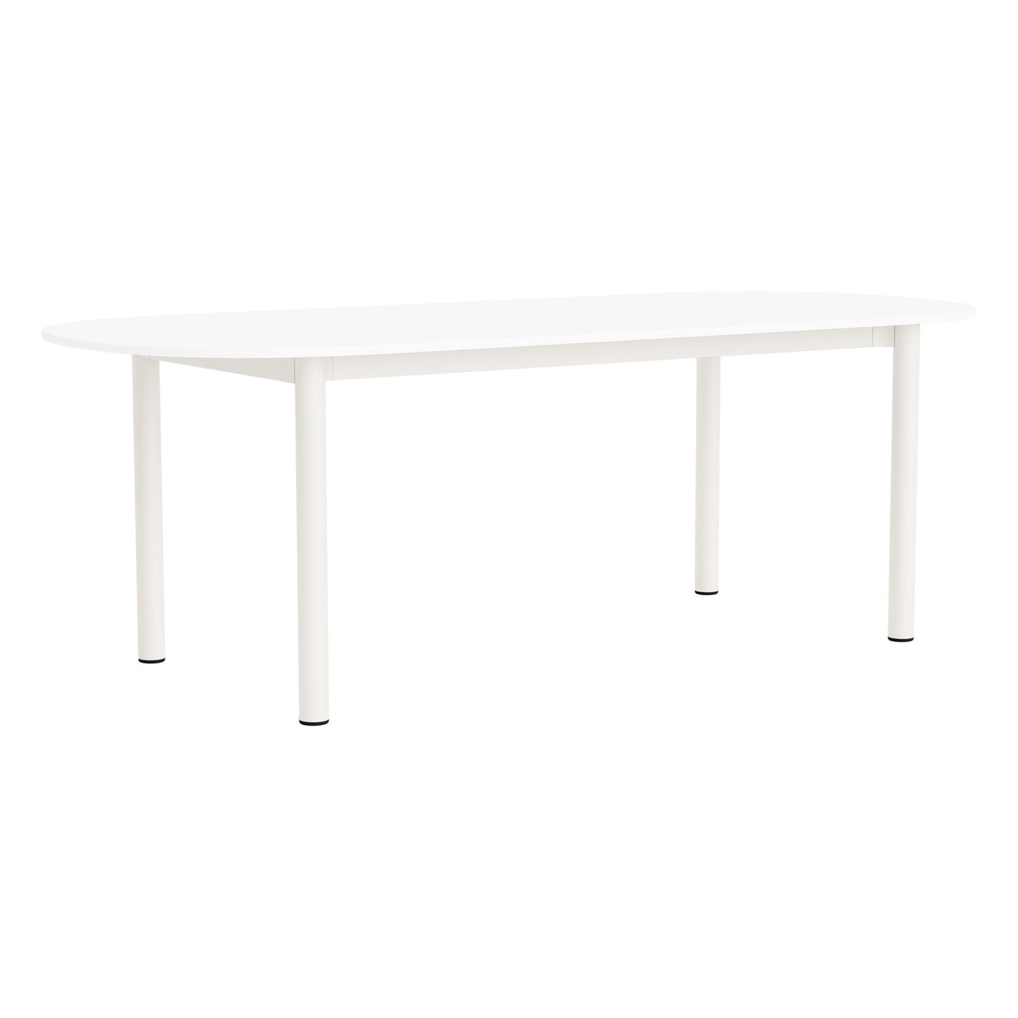Annex table oblong, 220 x 95 cm, cream white - white laminate
