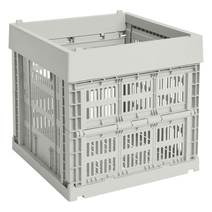 Colour Crate, Cube, recycled plastic, grey