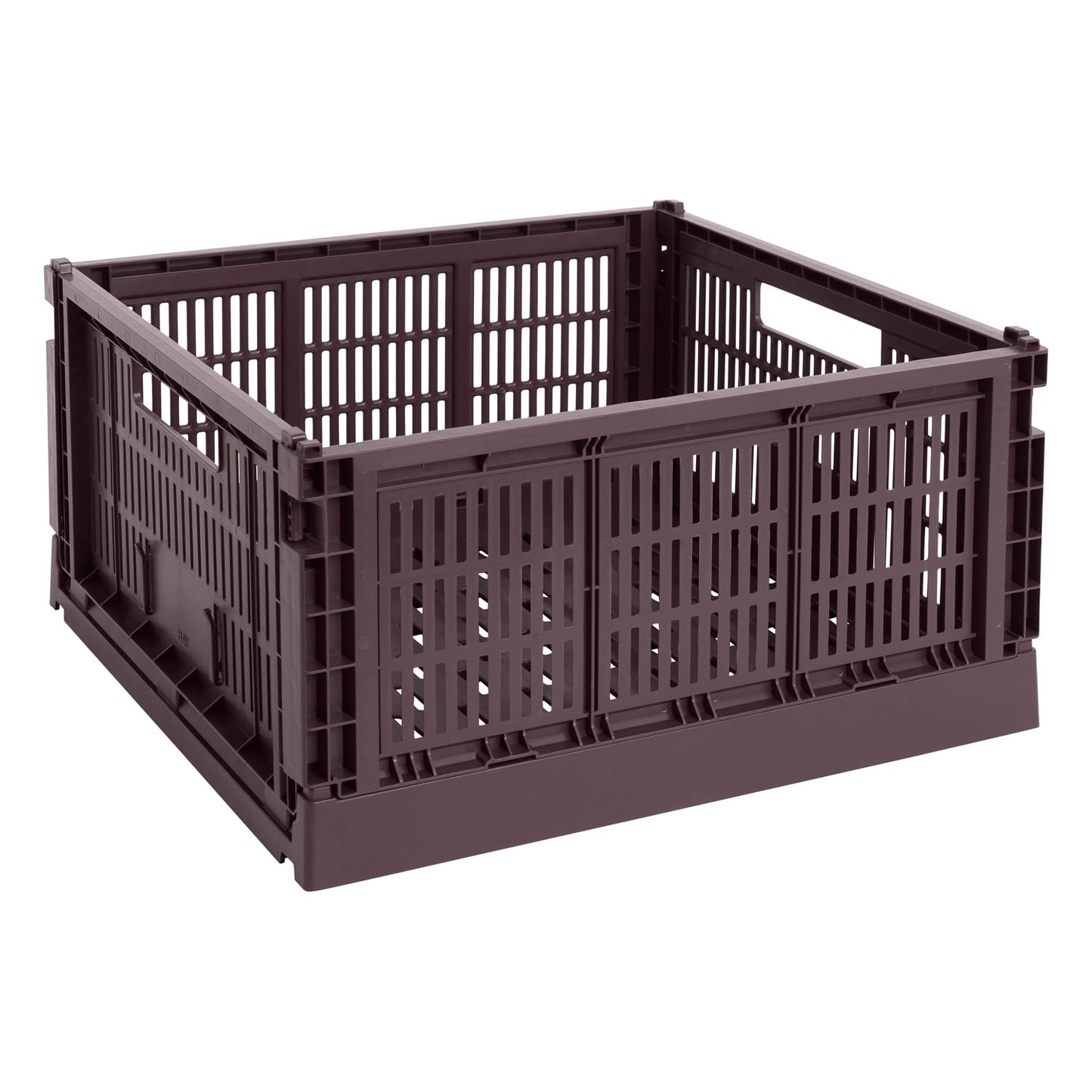 Colour Crate, L Square, recycled plastic, bordeaux