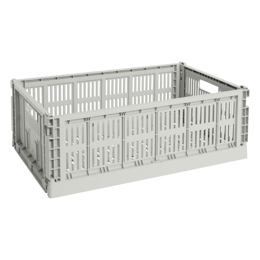 Colour Crate, L, recycled plastic, grey