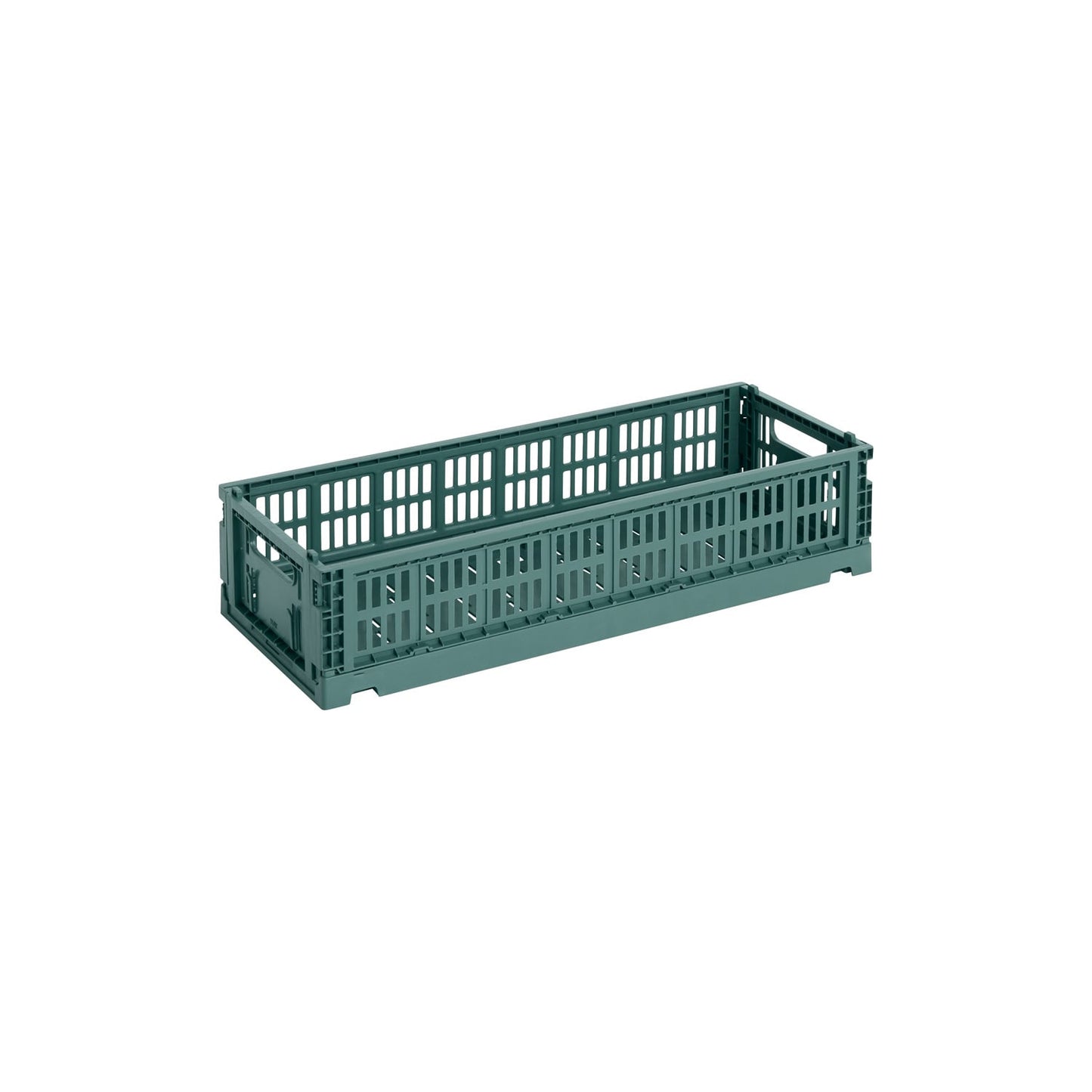 Colour Crate Mini, Oblong, recycled plastic, dark green