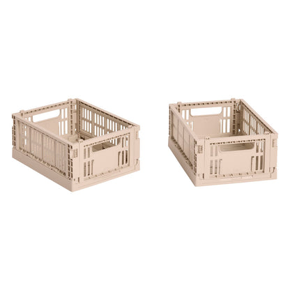 Colour Crate Mini, recycled plastic, 2 pcs, powder