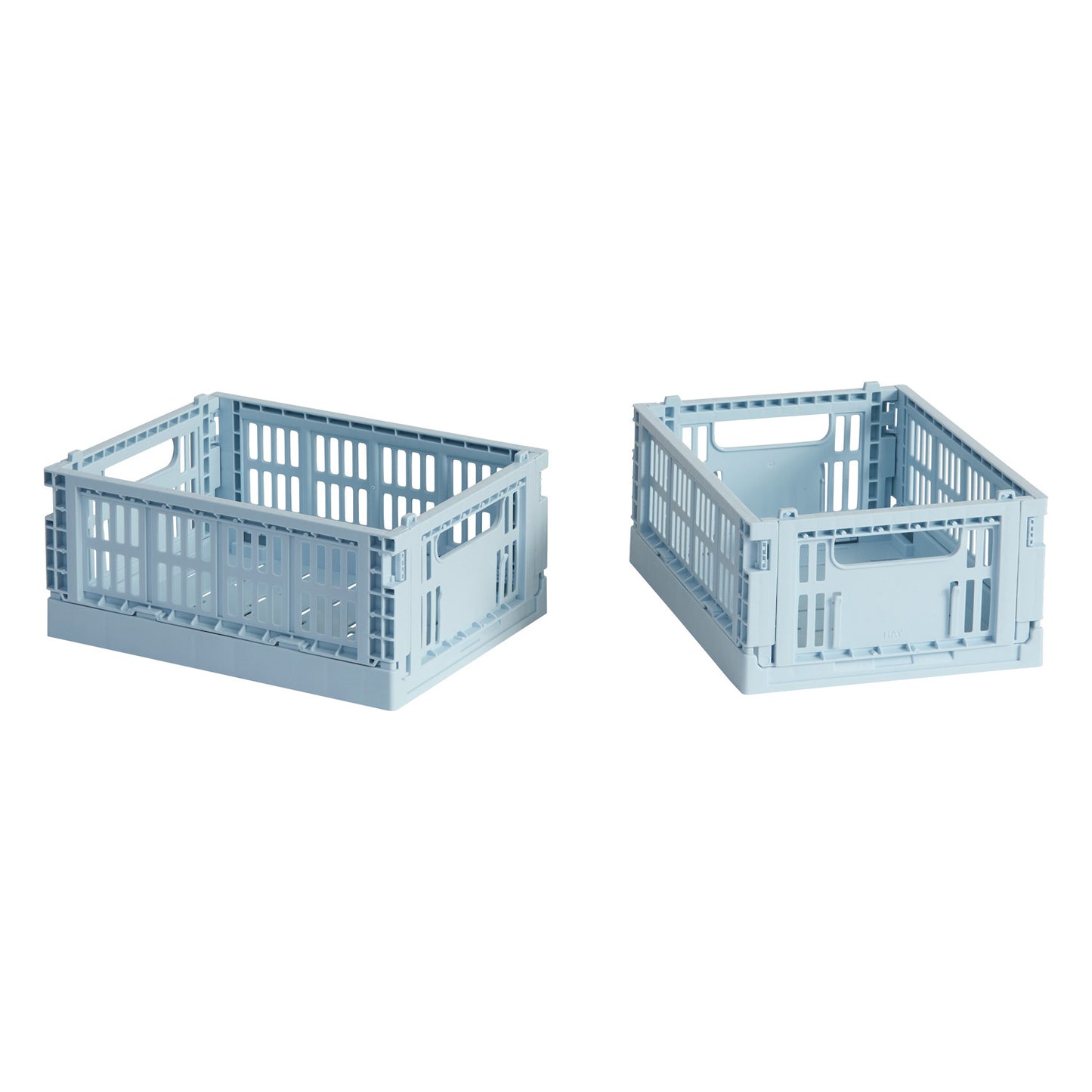 Colour Crate Mini, recycled plastic, 2 pcs, soft blue