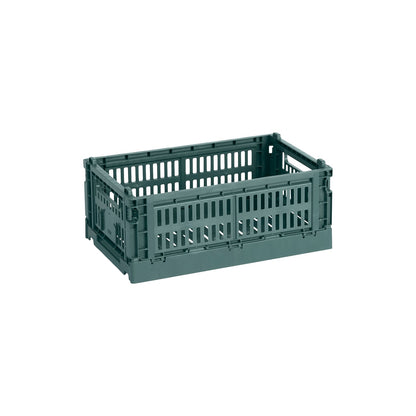 Colour Crate, S, recycled plastic, dark green