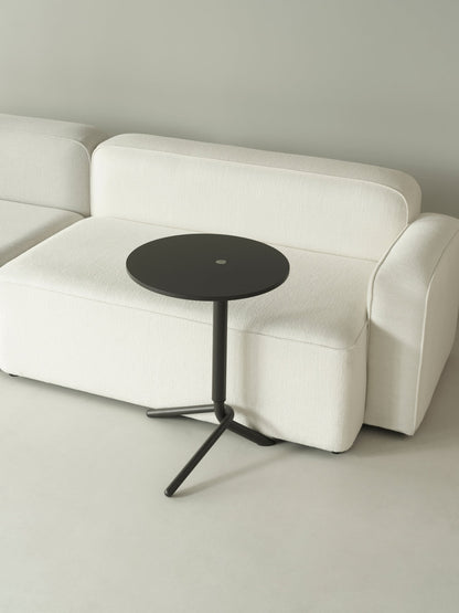 Lift side table, dark brown