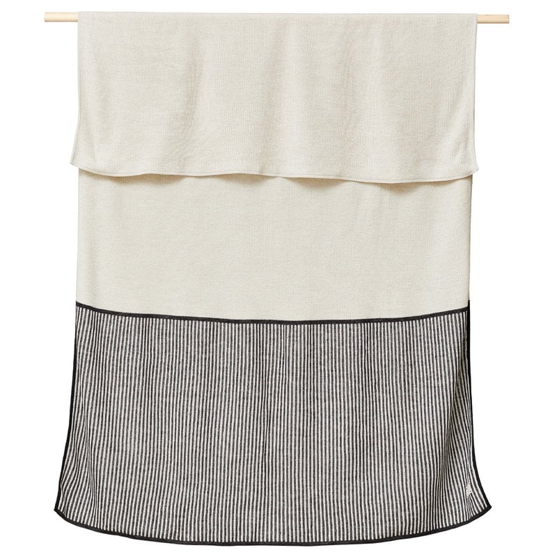 Aymara plaid by Form & Refine #170 x 130 cm, rib, cream #