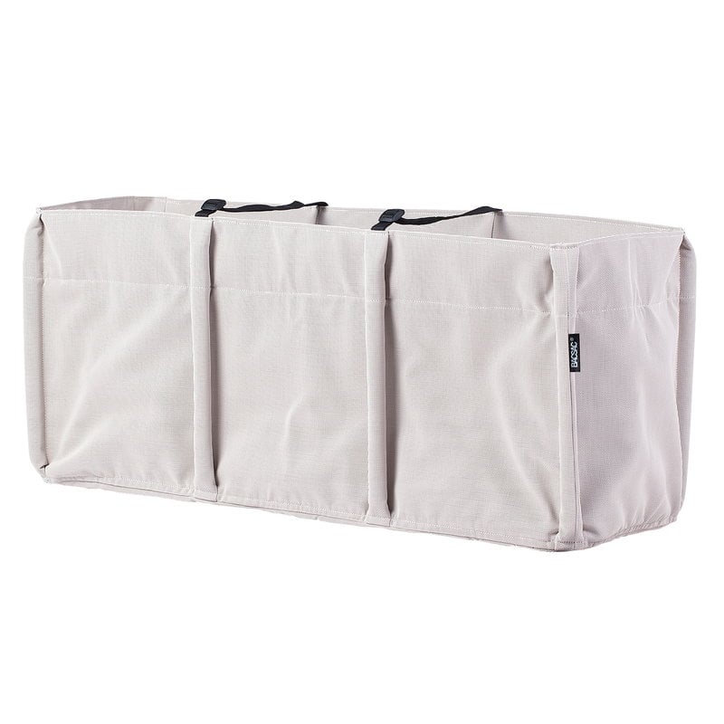 Baclong 3 fabric planter by Bacsac #110 L, ecru #
