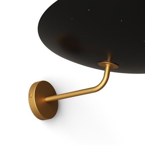 2059 Brushed Brass Wall Lamp from Disderot