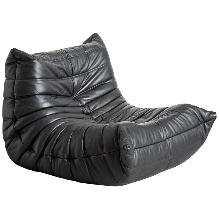 TOGO FIRESIDE CHAIR - leather bean bag with removable cover (Category - Leather | X)