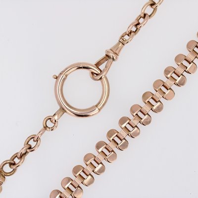 20th Century 18 Karat Rose Gold Choker Chain Necklace-OLU-1815860