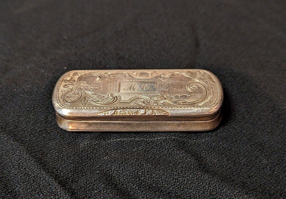 20th Century Art Deco Tobaco Box in Silver