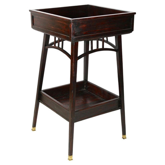 20th Century Art Nouveau Beechwood Side Table in Mahogany, 1905