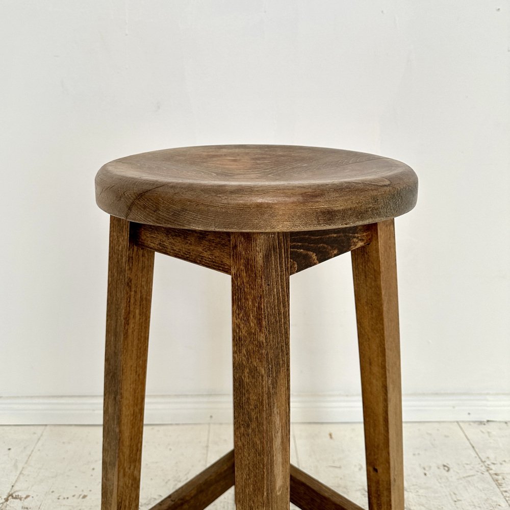 20th Century Bauhaus Stool in Beech, 1920s