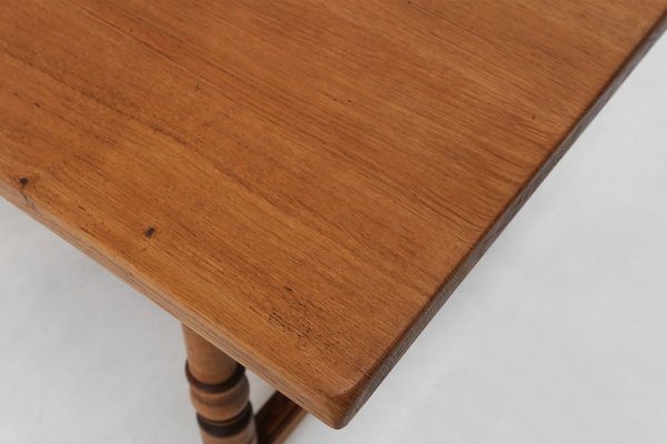 20th Century Belgian Oak Dining Table-YSY-1727701