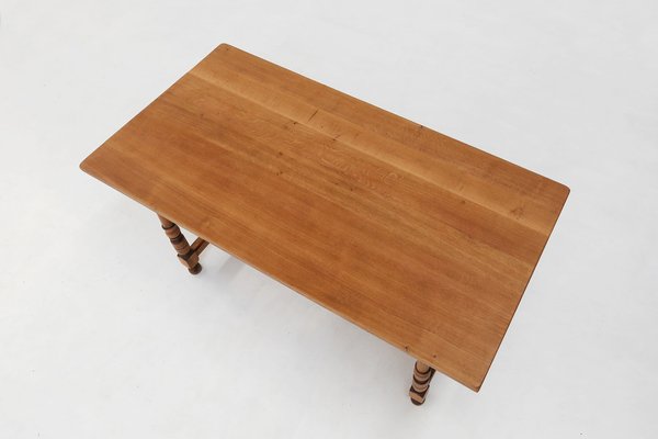 20th Century Belgian Oak Dining Table-YSY-1727701