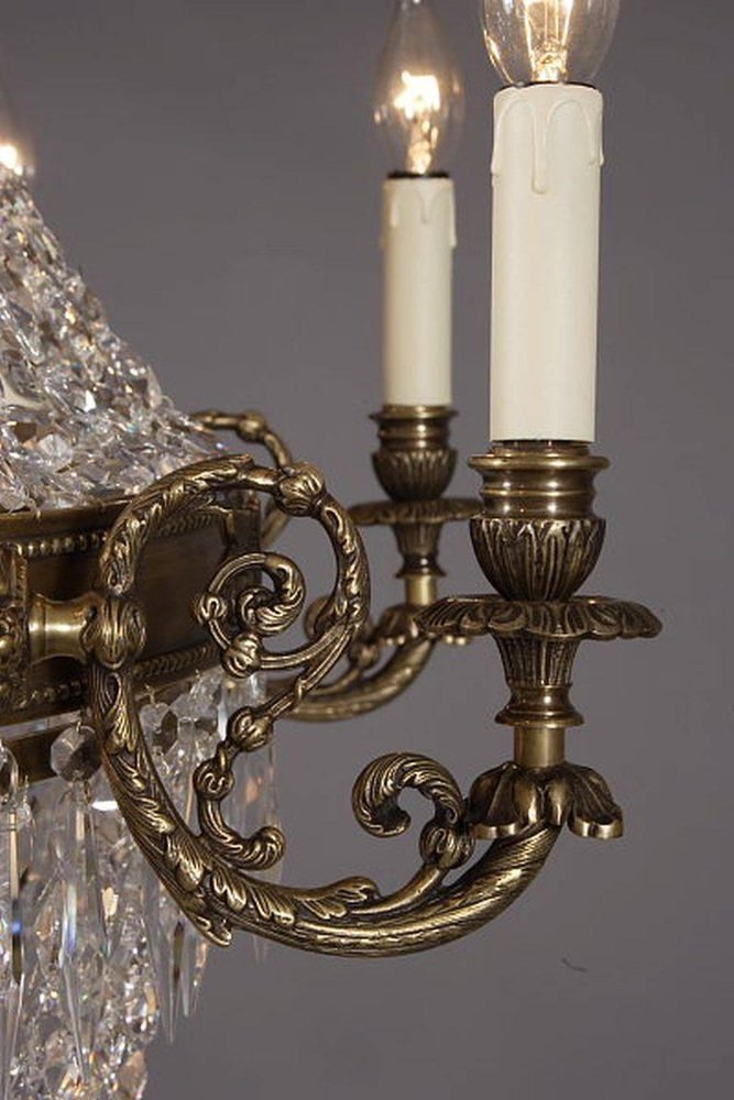 20th Century Biedermeier Basket Chandelier