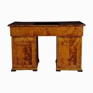 20th Century Biedermeier Flamed Birch Writing Desk-FLW-1402212