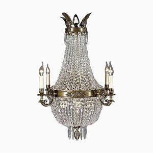 20th Century Biedermeier Style Basket Chandelier-FLW-1401806