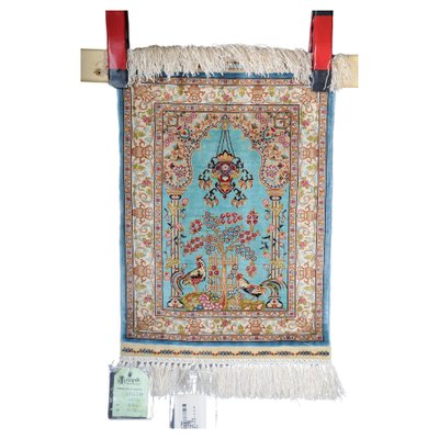 20th Century Blue Royal Ozipek Silk Tapestry from Hereke-FLW-1800842