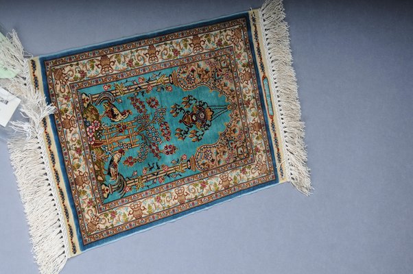 20th Century Blue Royal Ozipek Silk Tapestry from Hereke-FLW-1800842