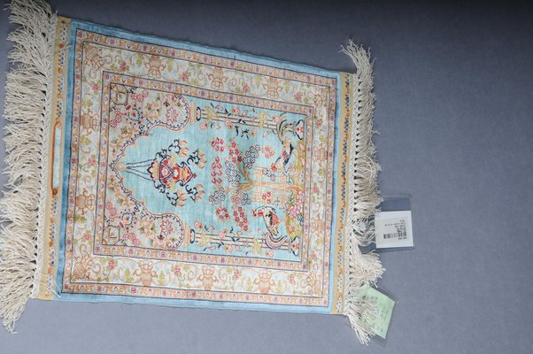 20th Century Blue Royal Ozipek Silk Tapestry from Hereke-FLW-1800842