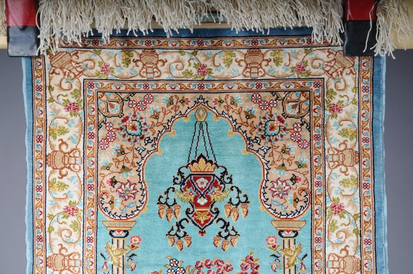 20th Century Blue Royal Ozipek Silk Tapestry from Hereke-FLW-1800842