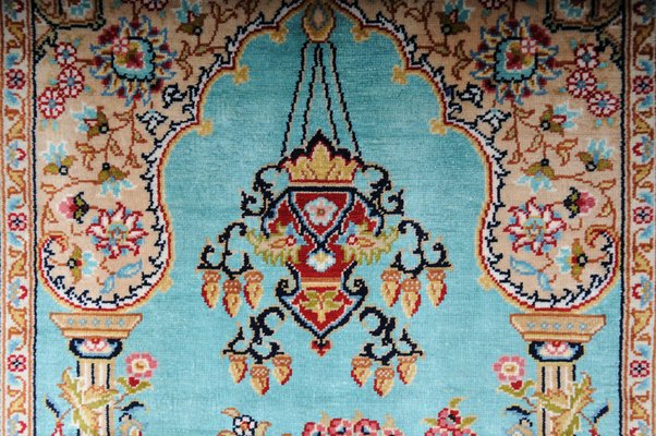 20th Century Blue Royal Ozipek Silk Tapestry from Hereke-FLW-1800842