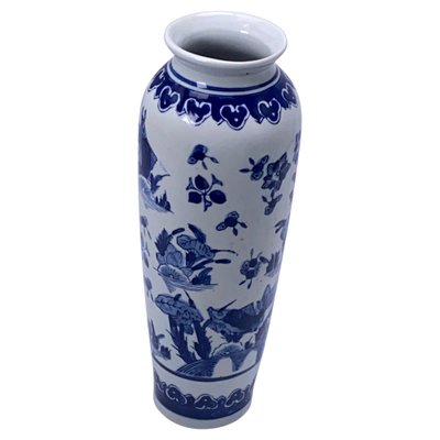 20th Century Blue & White Porcelain Vase, China-UR-1315552