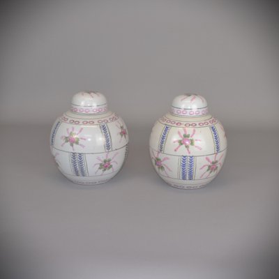 20th Century Bojan Porcelain Ginger Jars, China, 1960s, Set of 2-AOU-1752420