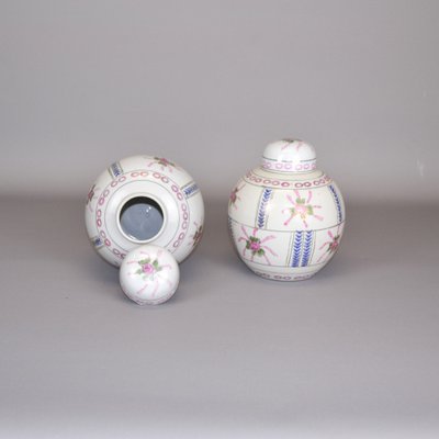 20th Century Bojan Porcelain Ginger Jars, China, 1960s, Set of 2-AOU-1752420