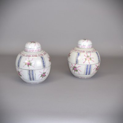 20th Century Bojan Porcelain Ginger Jars, China, 1960s, Set of 2-AOU-1752420