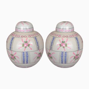 20th Century Bojan Porcelain Ginger Jars, China, 1960s, Set of 2-AOU-1752420