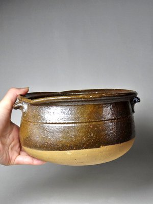 20th Century Bowl in Enamelled Puisaye Sandstone-GRD-2014799