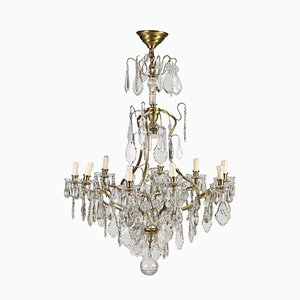 20th Century Brass & Glass Chandelier, Italy-VMM-1340941