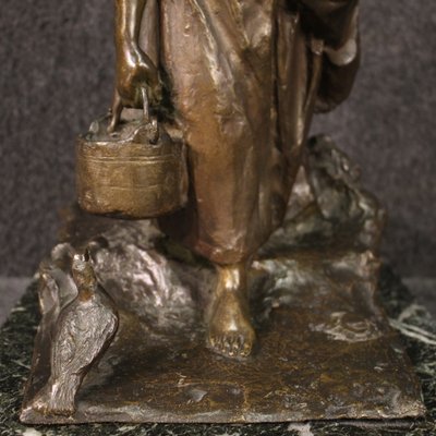 20th Century Brown Bronze Marble Sculpture, 1930s-RP-2020685