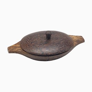 20th Century Brown Palmwood Decorative Vide Poche-UR-1308493