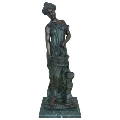 20th Century Cast Bronze Nymph Statue by Ferdinando De Luca, Italy-PSK-1002944