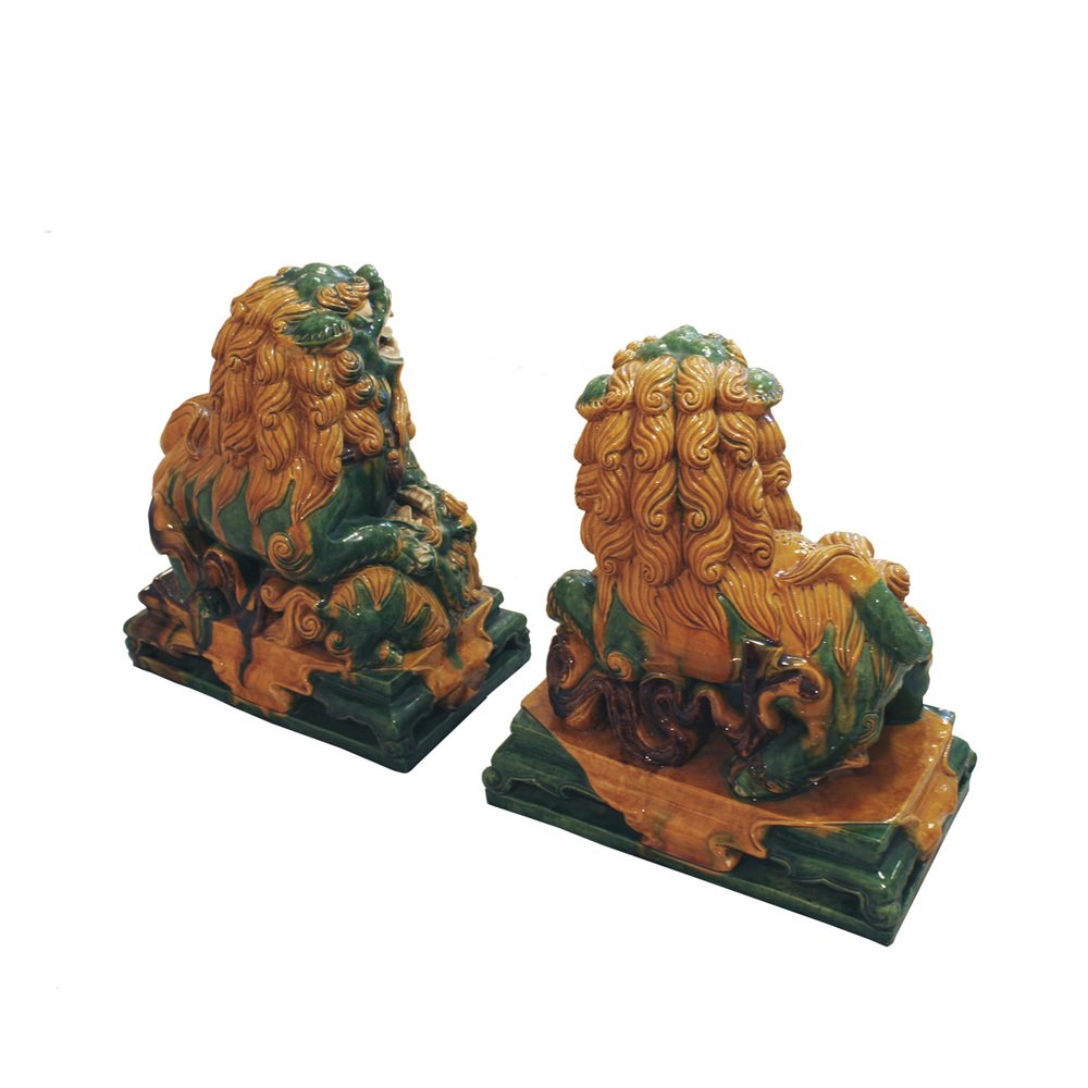 20th Century Chinese Foo Lions, Set of 2