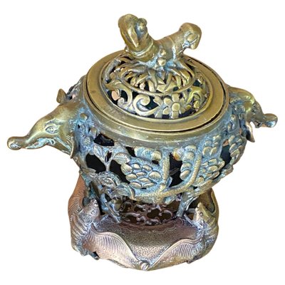 20th Century Chinese Incense Burner in Bronze-UR-1353309