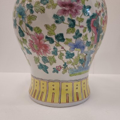 20th Century Chinese Pink Family Tibor Vase, China-NUC-2042053