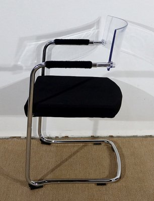 20th Century Chrome Metal Office Chair-RVK-1173085