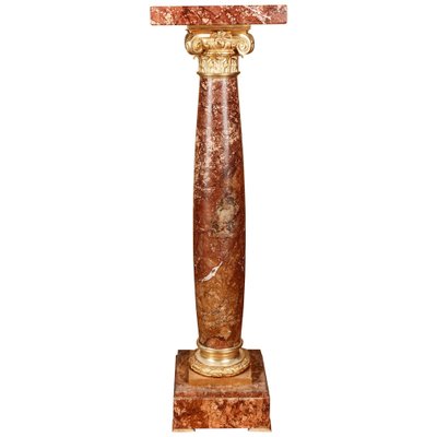 20th Century Classicist Style Marble Ornamental Pillar or Column-FLW-1401891