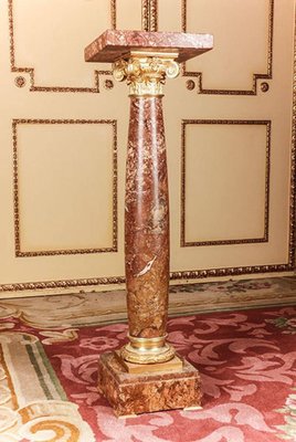 20th Century Classicist Style Marble Ornamental Pillar or Column-FLW-1401891