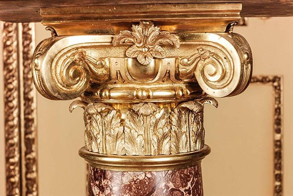 20th Century Classicist Style Marble Ornamental Pillar or Column-FLW-1401891