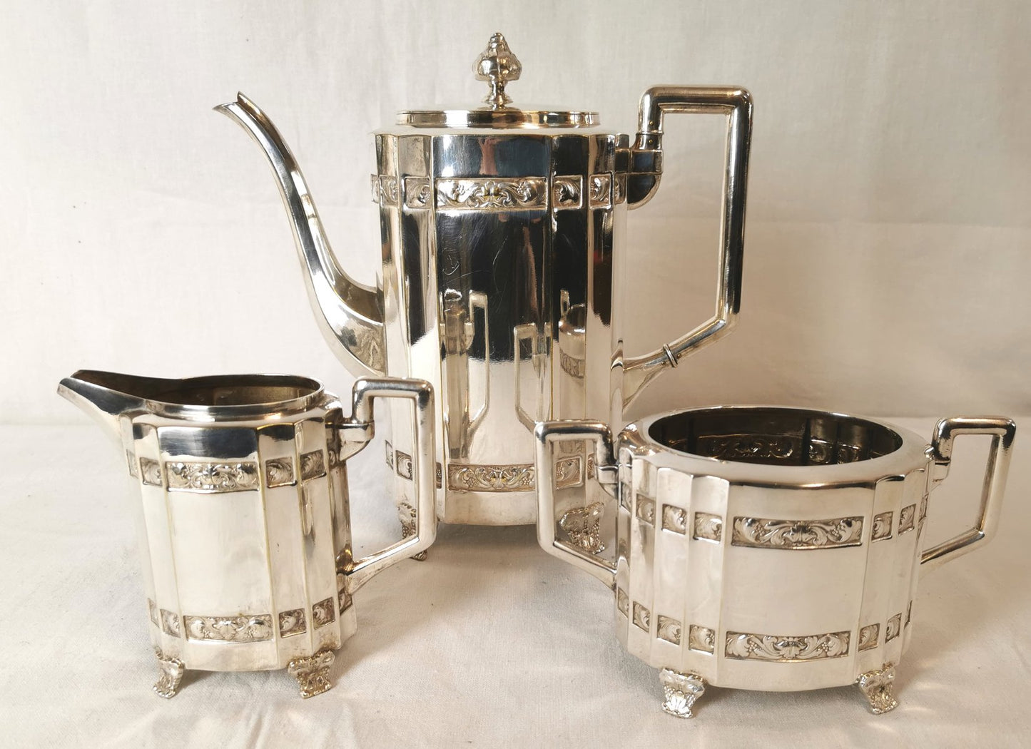 20th Century Coffee Set from Cg Hallberg, Set of 3