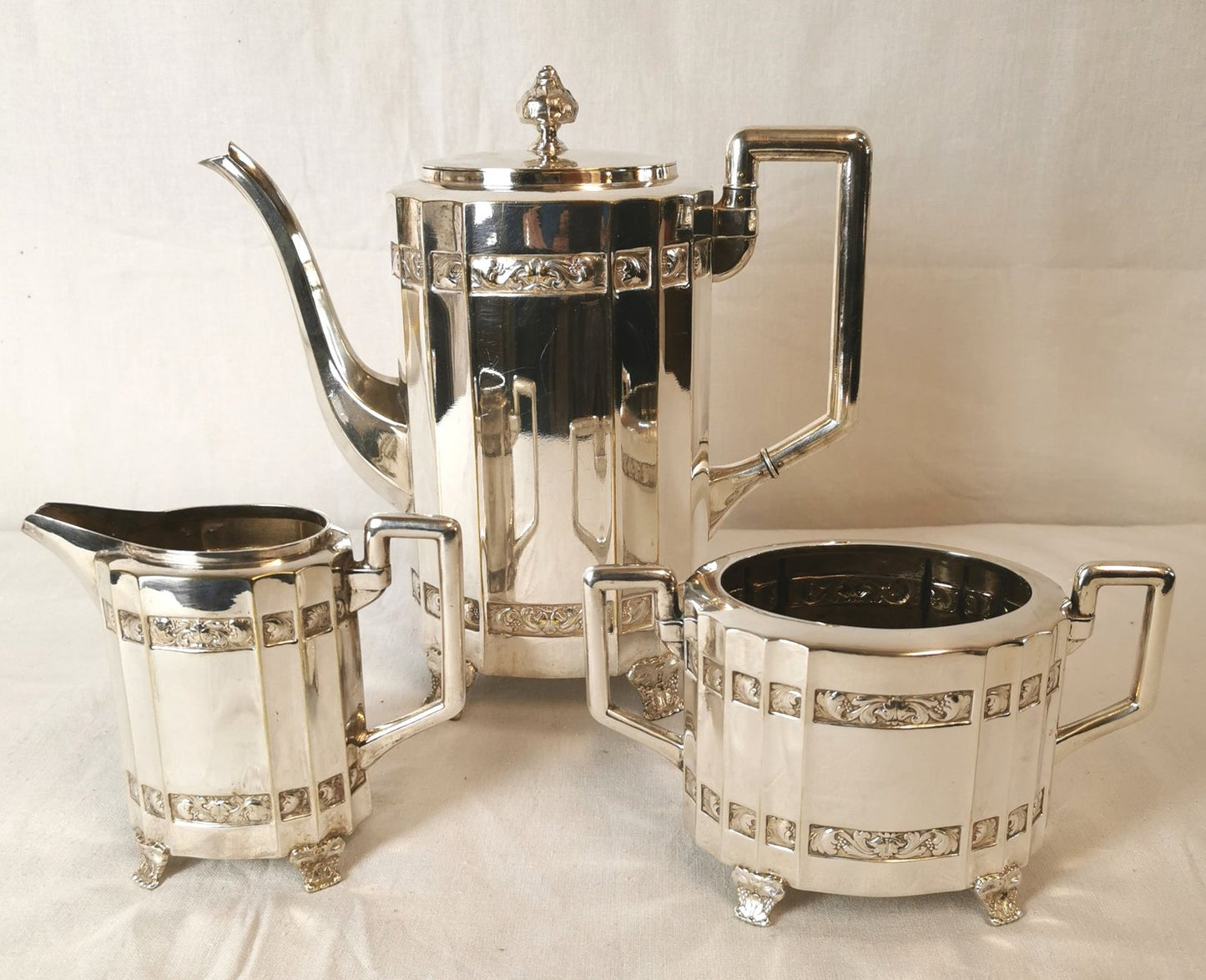 20th Century Coffee Set from Cg Hallberg, Set of 3