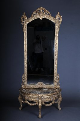 20th Century Console Mirror in Louis XV Style-FLW-1401767