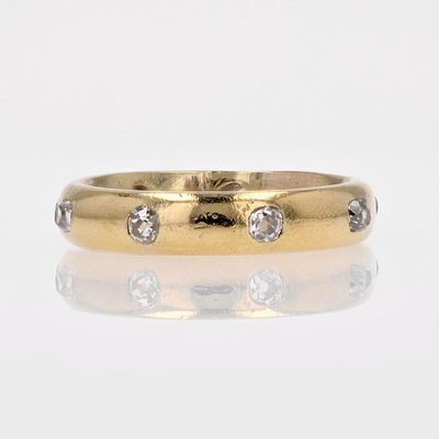 20th Century Diamonds 18 Karat Yellow Gold Wedding Ring-OLU-2020914