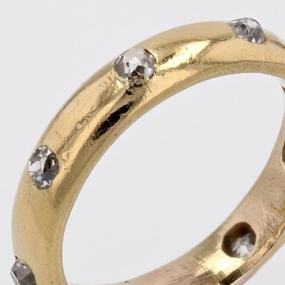 20th Century Diamonds 18 Karat Yellow Gold Wedding Ring-OLU-2020914