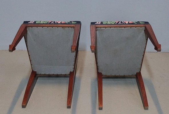 20th Century Dining Chairs in Mahogany, Set of 4-RVK-1318490